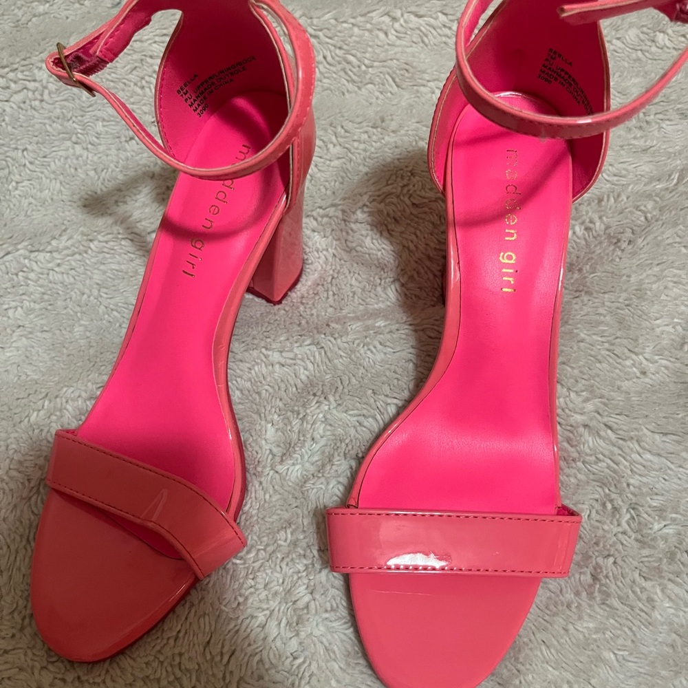 Madden Girl Vibrant Pink Heels